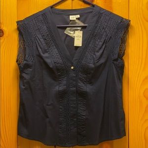 Lovely lace,cap sleeved blouse